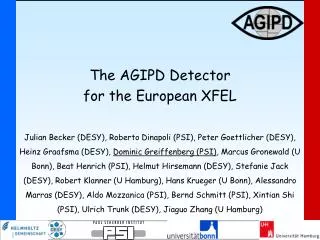 The AGIPD Detector for the European XFEL