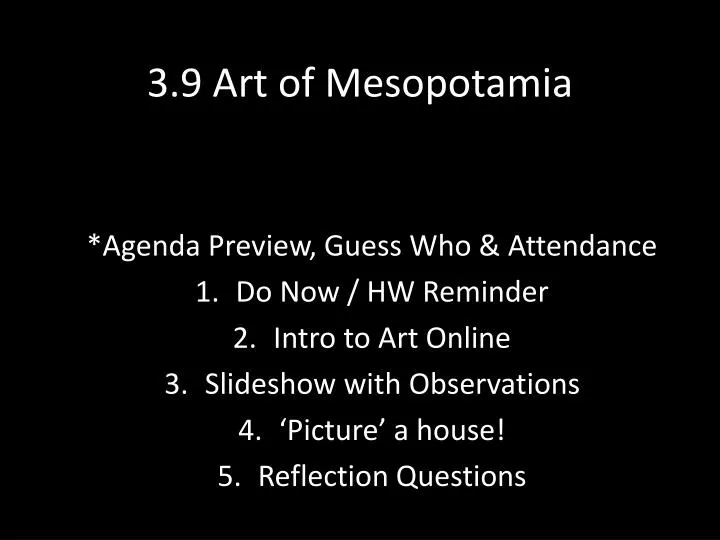 3 9 art of mesopotamia