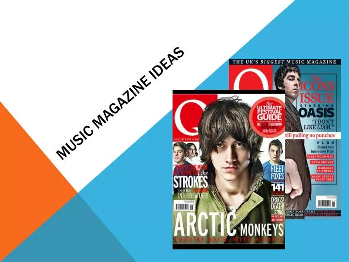 music magazine ideas