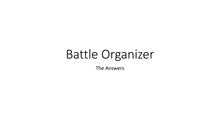 battle organizer