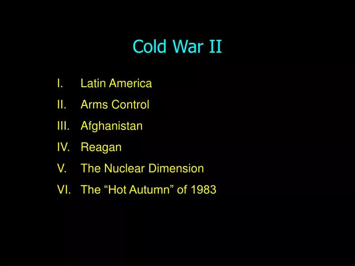cold war ii