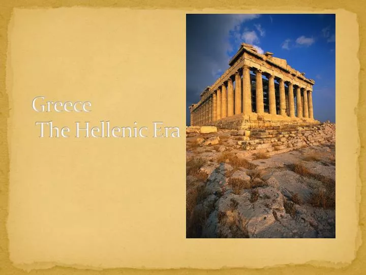greece the hellenic era