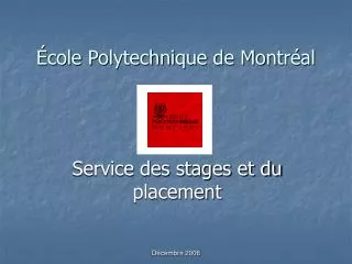 cole polytechnique de montr al