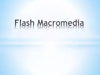 flash macromedia