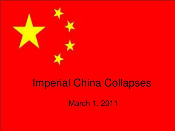 imperial china collapses