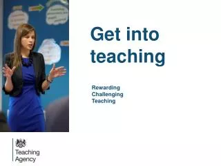 Get into teaching