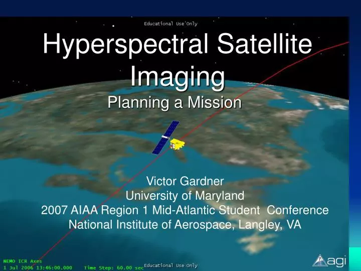 hyperspectral satellite imaging