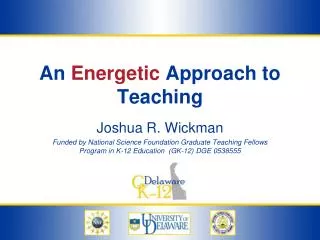 An Energetic Approach to Teaching