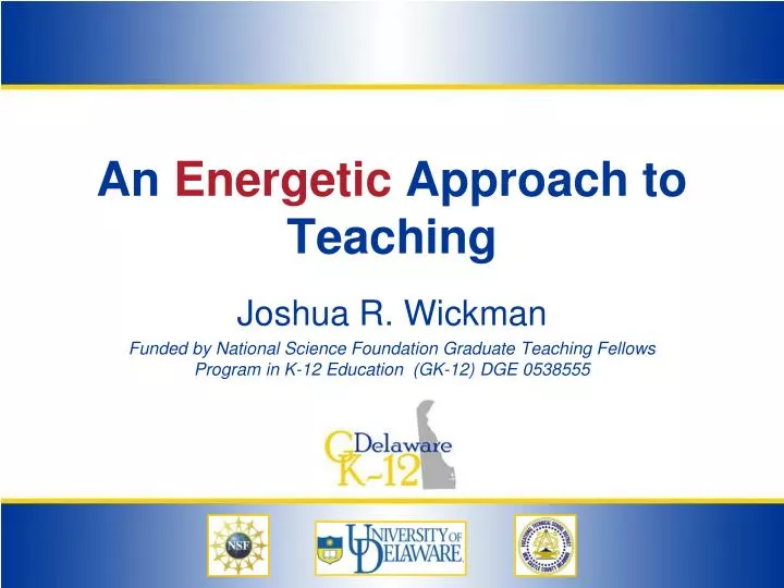 an energetic approach to teaching