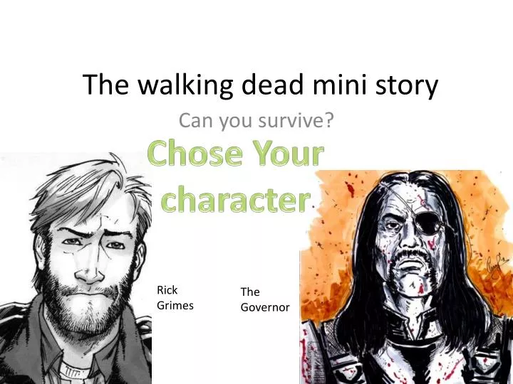 the walking dead mini story