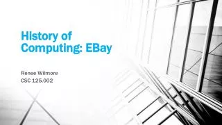 History of Computing: EBay