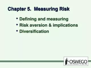 Chapter 5. Measuring Risk