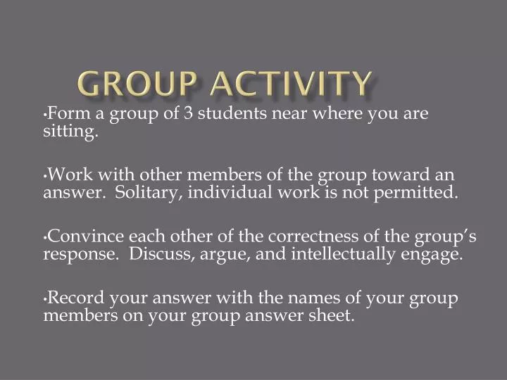 group activity