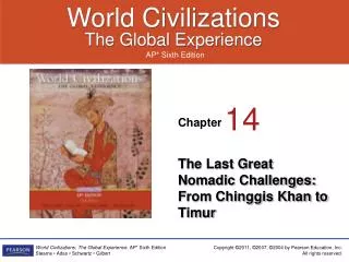 The Last Great Nomadic Challenges: From Chinggis Khan to Timur