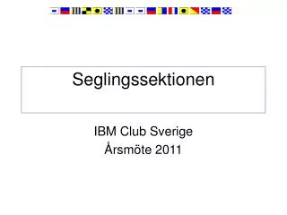 seglingssektionen