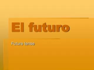 el futuro