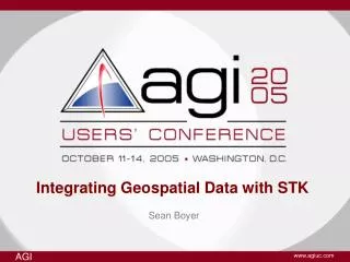 Integrating Geospatial Data with STK