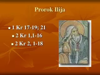 prorok ilija