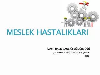 meslek hastaliklari