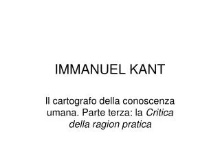 immanuel kant