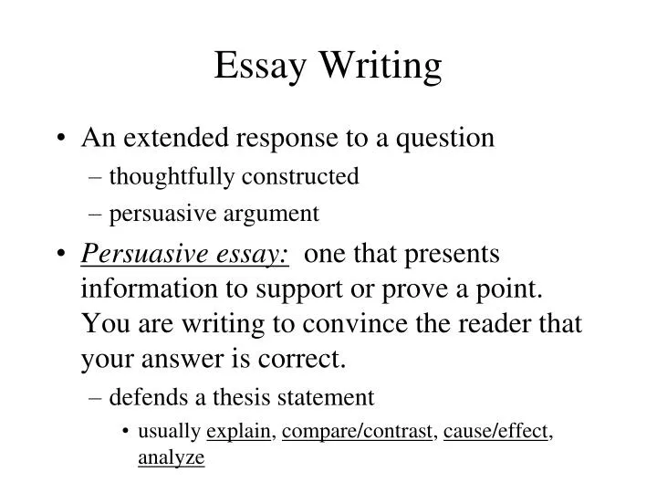 essay writing