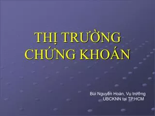 th tr ng ch ng kho n