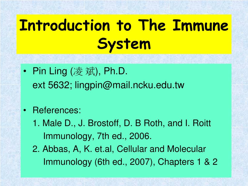 PPT - Introduction to The Immune System PowerPoint Presentation, free ...