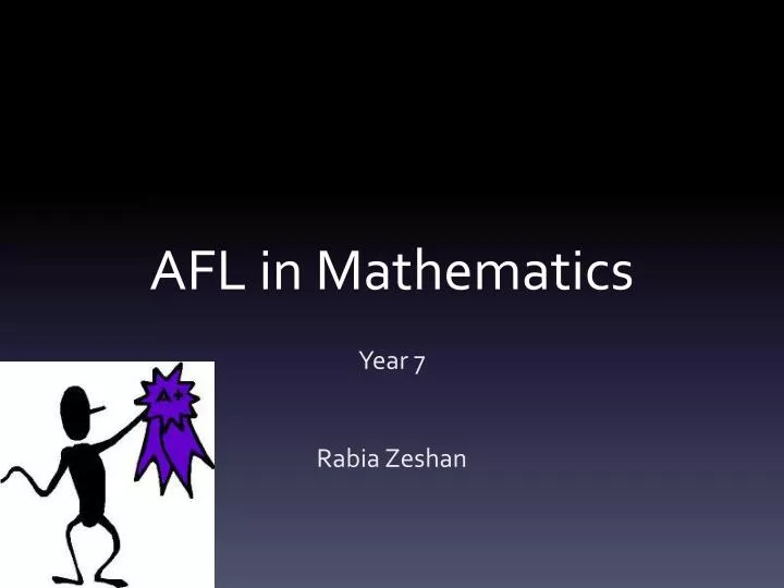 afl in mathematics