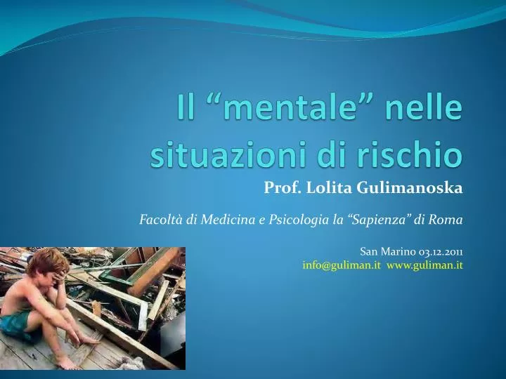 il mentale nelle situazioni di rischio