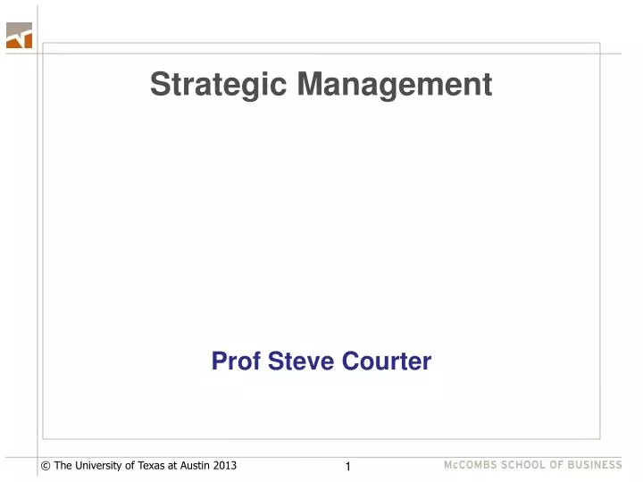 strategic management