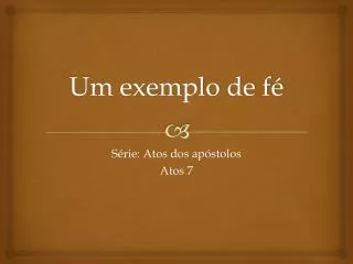 um exemplo de f
