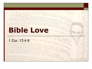 Bible Love
