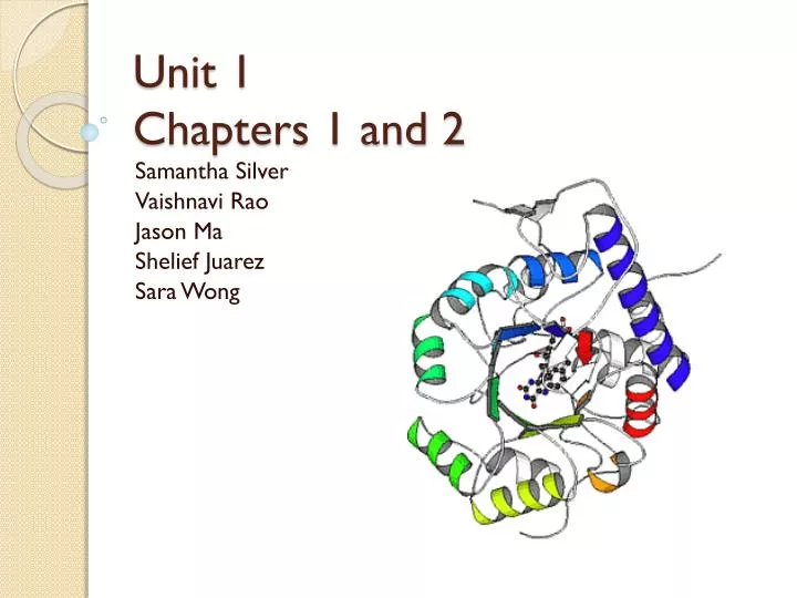 unit 1 chapters 1 and 2