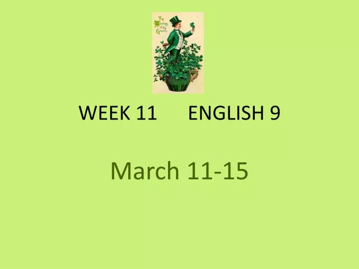week 11 english 9