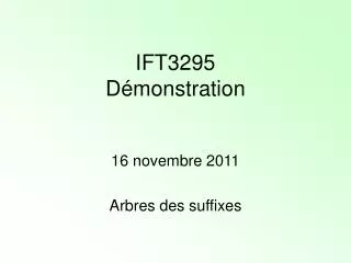 ift3295 d monstration