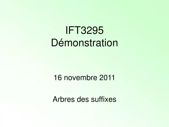 ift3295 d monstration