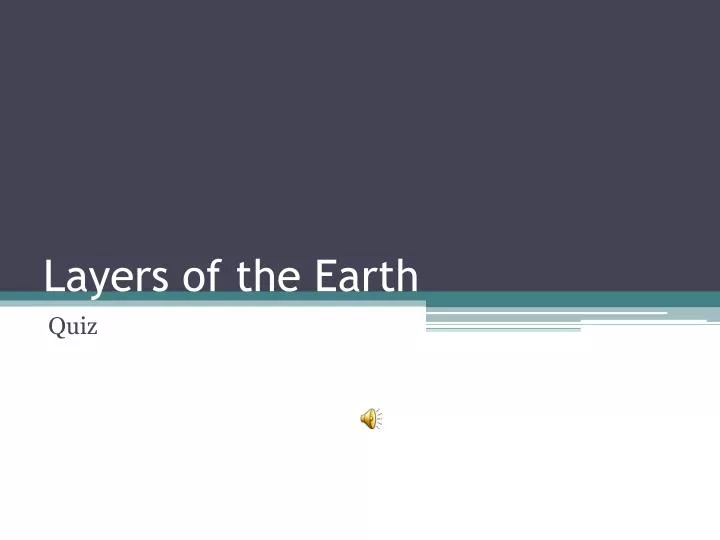 layers of the earth