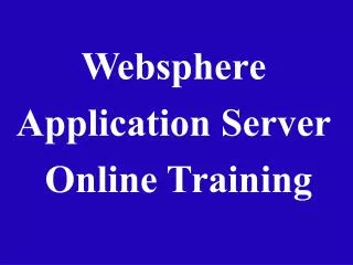 websphere application server online training