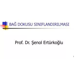 ba dokusu siniflandirilmasi