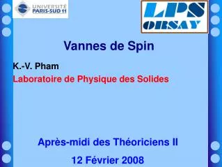 vannes de spin