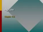 Understanding Agricultural Law: Contracts, Leases, and Disputes - slide 1