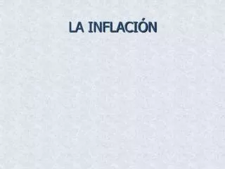 la inflaci n