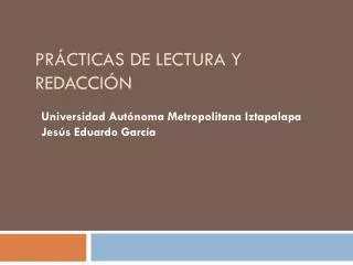 pr cticas de lectura y redacci n