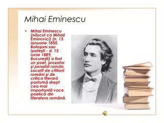 mihai eminescu