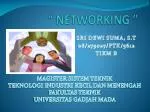 “ NETWORKING ” - slide 1
