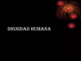 dignidad humana