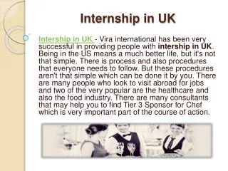 Internship in UK