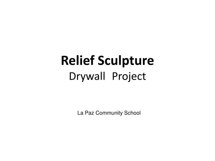 relief sculpture drywall project