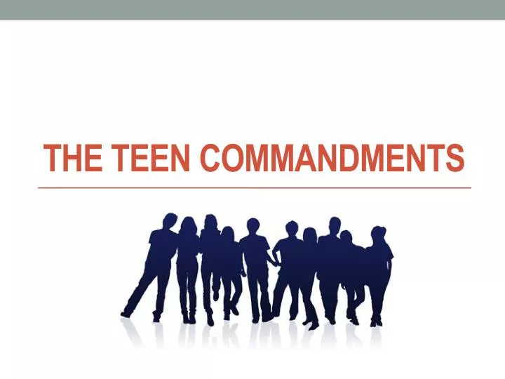 the teen commandments