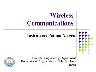 Wireless Communications